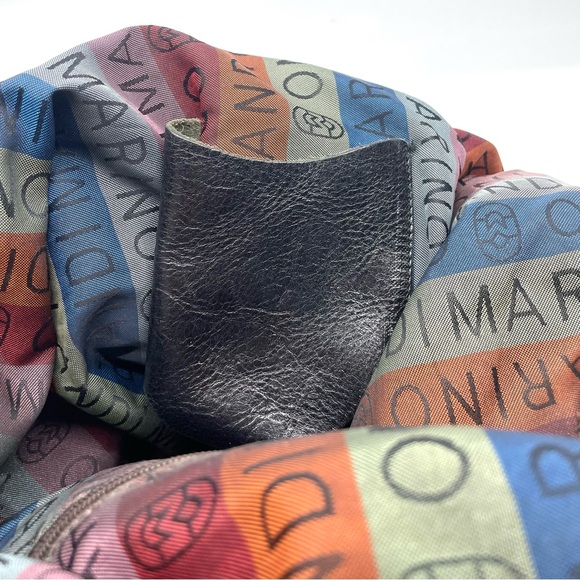 Marino Orlando Leather Brown With Black Trim Shoulder Sling Bag Adjustable Strap - Picture 8 of 8